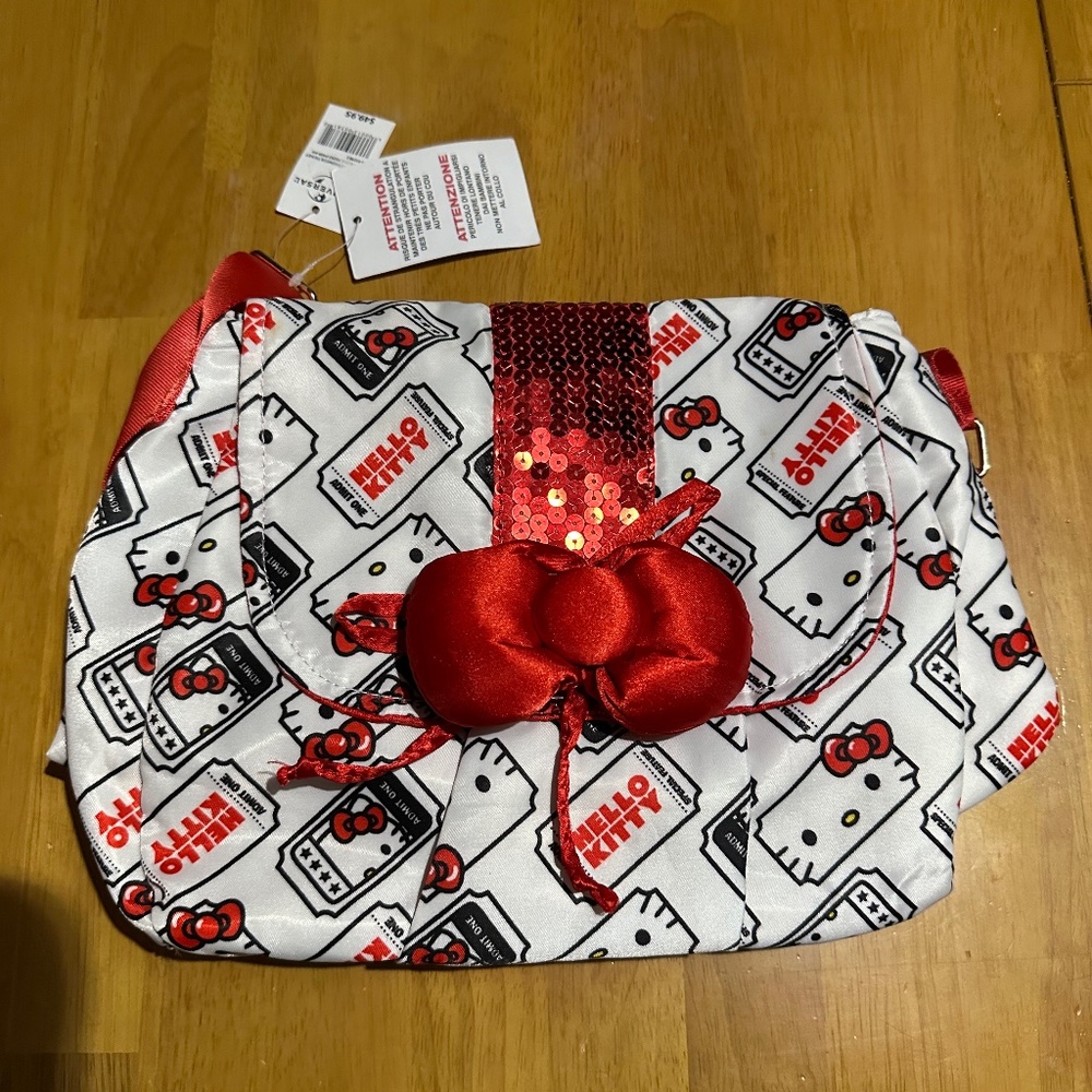 NWT, Hello Kitty movie ticket messenger bag/purse, 2021